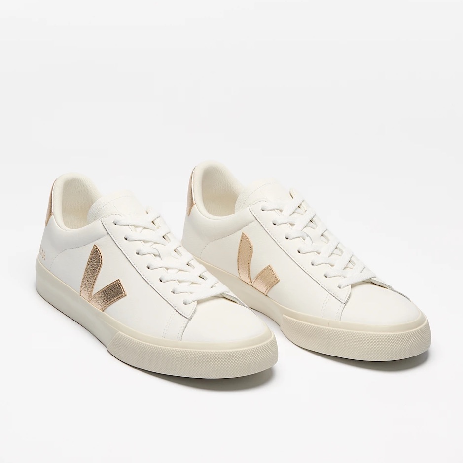 Veja Campo Leather White Platine Women Size 6 $160 Gently Used